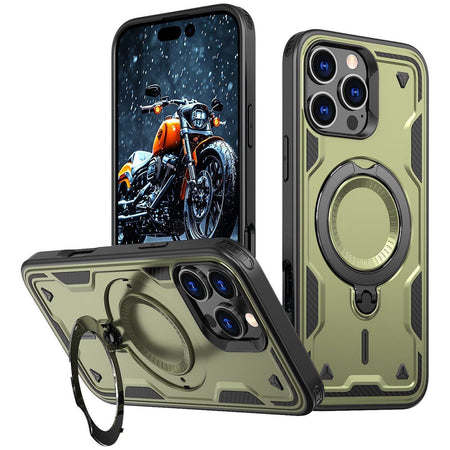 Entronix Apple iPhone 16 Pro Max [Magnetic-Compatible] Case - Armor Ring, - Entro Retail