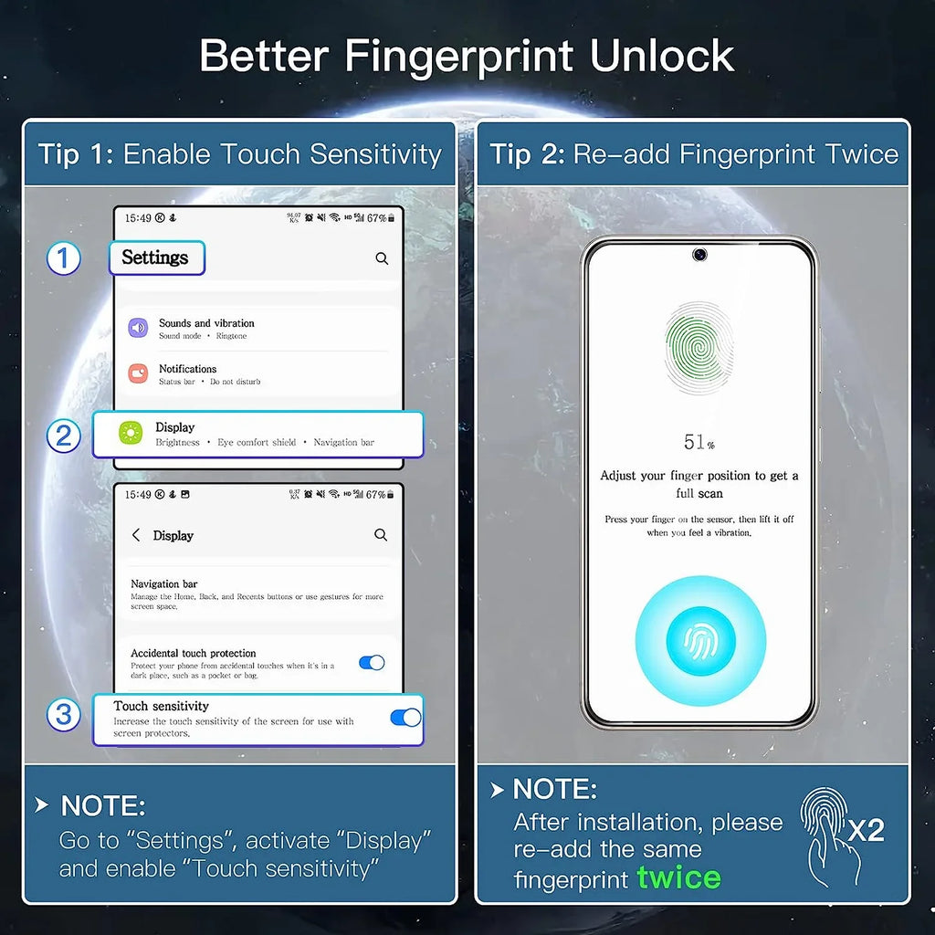 Entronix Clear Screen Protector Compatible with Galaxy S20 Ultra - 2-Piece Combo