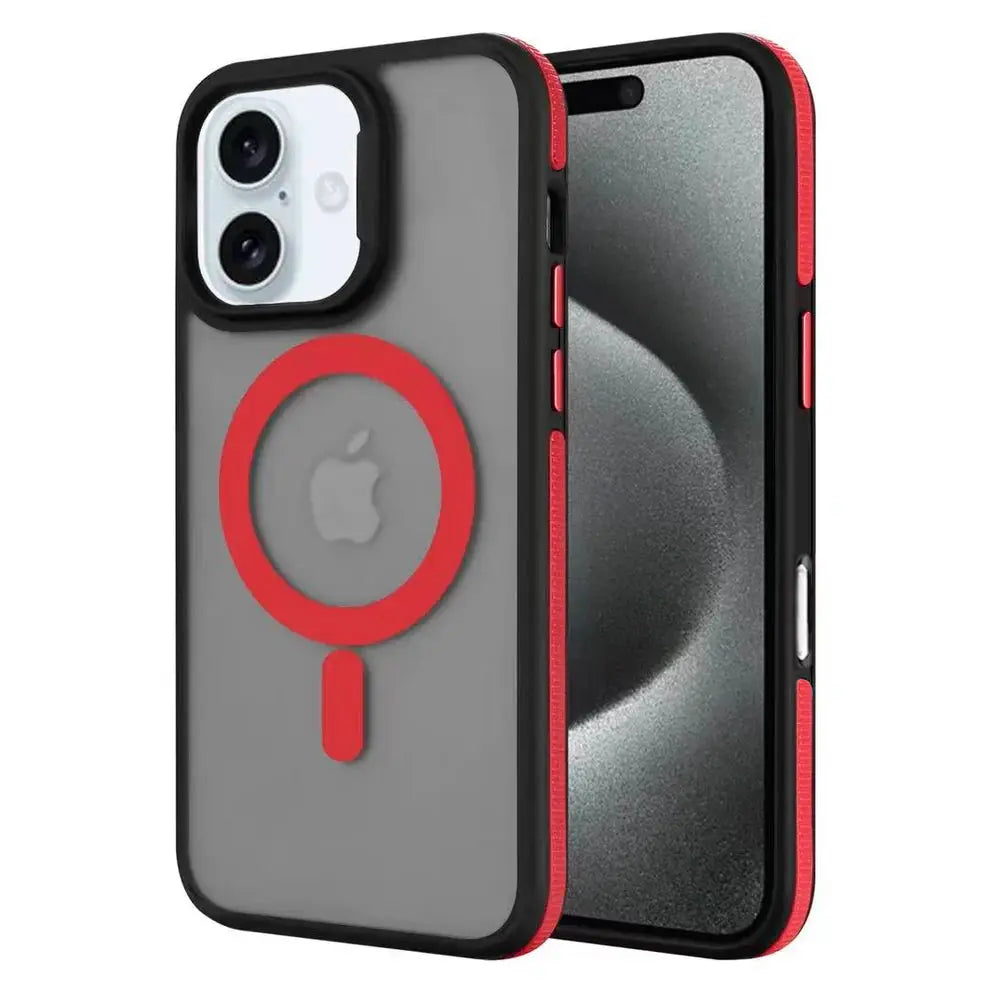 Entronix Heavy Duty Slim Phone Case Compatible with Magsafe for Apple iPhone 16 Plus Magnetic Case, Shockproof Translucent Matte Case - Entro Retail