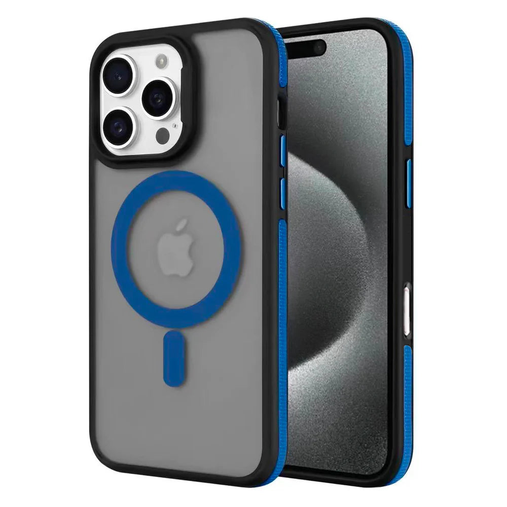 Entronix Heavy Duty Slim Phone Case Compatible with Magsafe for Apple iPhone 16 Pro Max Magnetic Case,Translucent Matte Case - Entro Retail