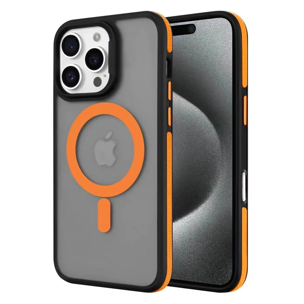 Entronix Heavy Duty Slim Phone Case Compatible with Magsafe for Apple iPhone 16 Pro Max Magnetic Case,Translucent Matte Case - Entro Retail