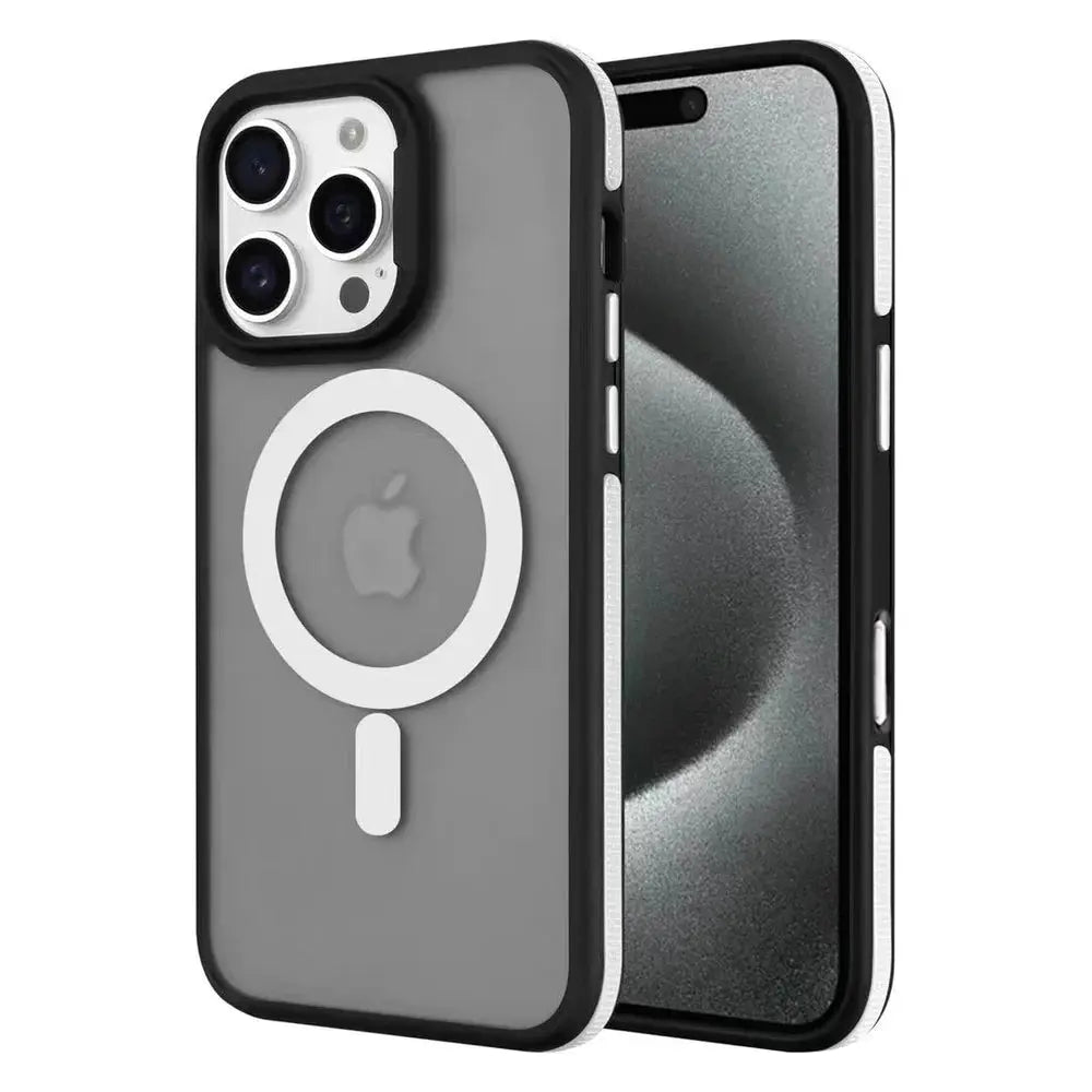 Entronix Heavy Duty Slim Phone Case Compatible with Magsafe for Apple iPhone 16 Pro Max Magnetic Case,Translucent Matte Case - Entro Retail