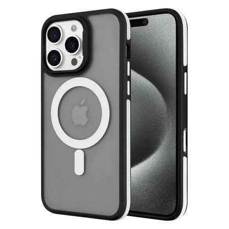 Entronix Heavy Duty Slim Phone Case Compatible with Magsafe for Apple iPhone 16 Pro Max Magnetic Case,Translucent Matte Case - Entro Retail