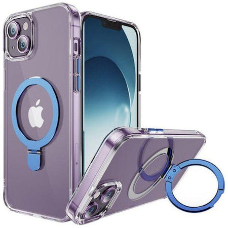 Entronix Apple iPhone 15 Plus/14 Plus [Magnetic-Compatible] Crystal Clear Case - Ring Holder, - Entronix