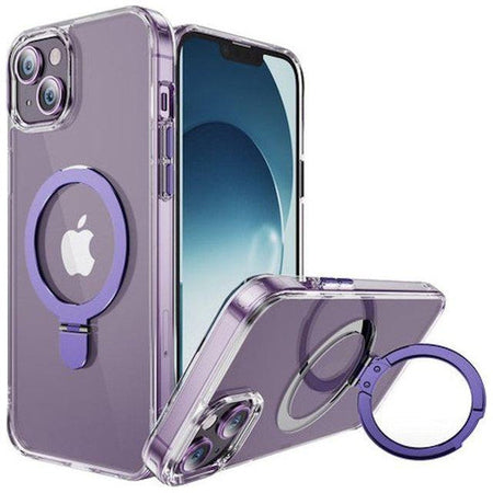 Entronix Apple iPhone 15 Plus/14 Plus [Magnetic-Compatible] Crystal Clear Case - Ring Holder, - Entronix
