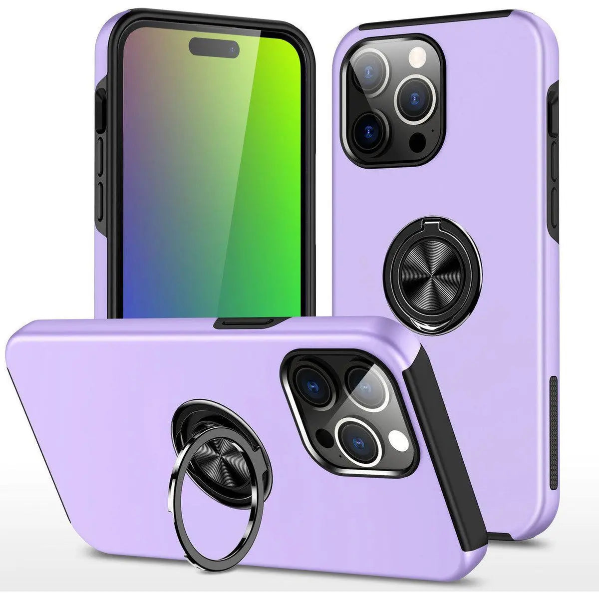 Entronix Apple iPhone 15 Pro Max/14 Pro Max Case - 360º Circular Ring Holder, - Entronix