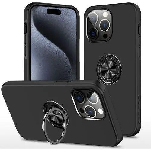 Entronix Apple iPhone 16 Pro Max Case - 360º Circular Ring Holder, - Entro Retail