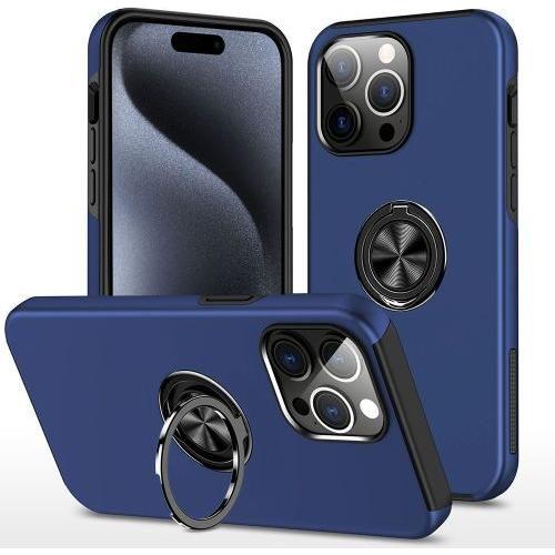 Entronix Case Compatible with iPhone 15 Pro - 360º Circular Ring Gripstand
