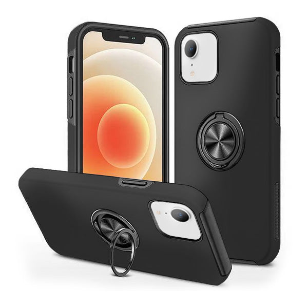 Entronix Case Compatible with iPhone XR - 360º Circular Ring Gripstand