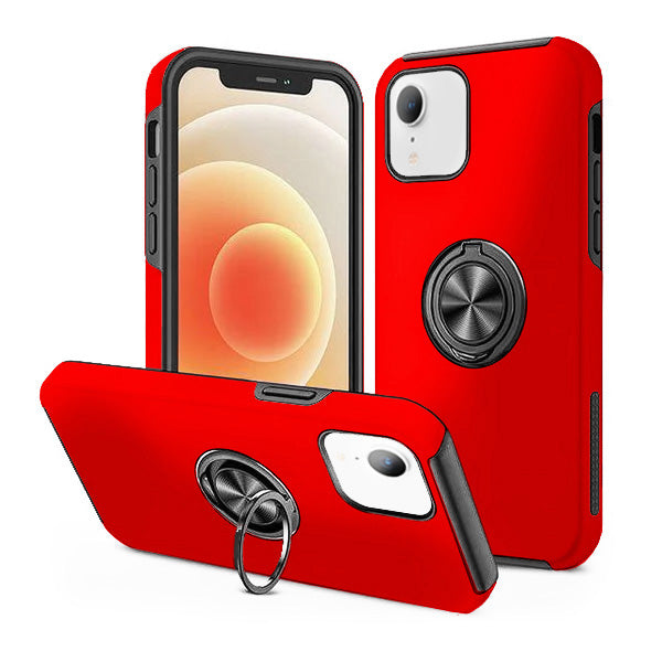 Entronix Case Compatible with iPhone XR - 360º Circular Ring Gripstand