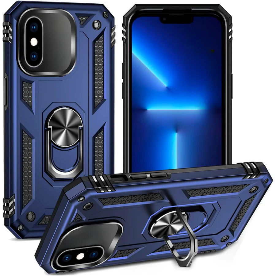 Entronix Case Compatible with iPhone XS Max - Dual-Layer Guard Gripstand