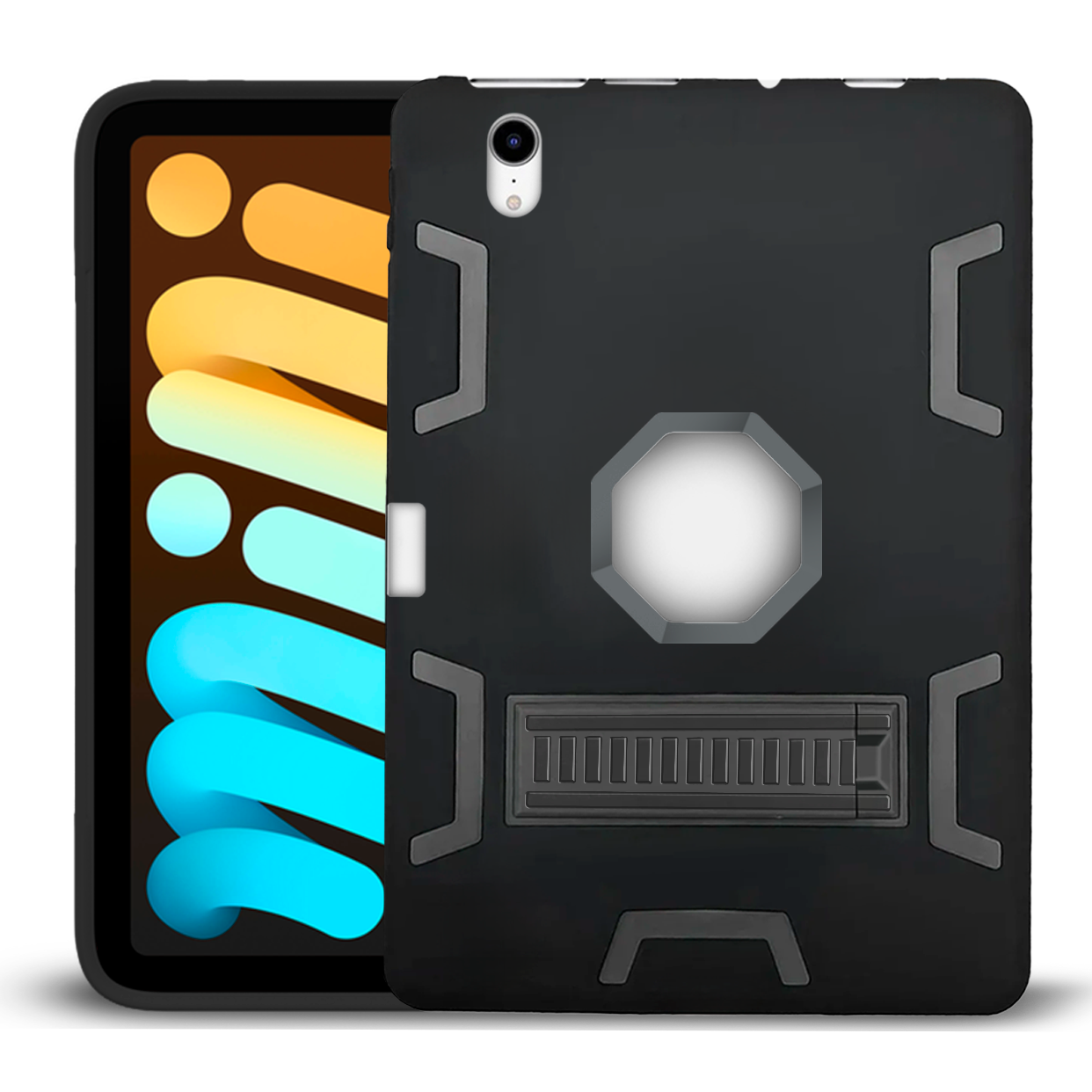 Entronix Case Compatible with iPad Mini 7 (A17 Pro), 8.3" (2024, 7th Gen) - Triple-Layer Heavy Duty Protection