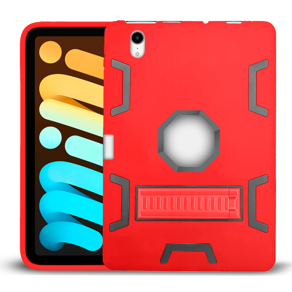 Entronix Case Compatible with iPad Mini 7 (A17 Pro), 8.3" (2024, 7th Gen) - Triple-Layer Heavy Duty Protection