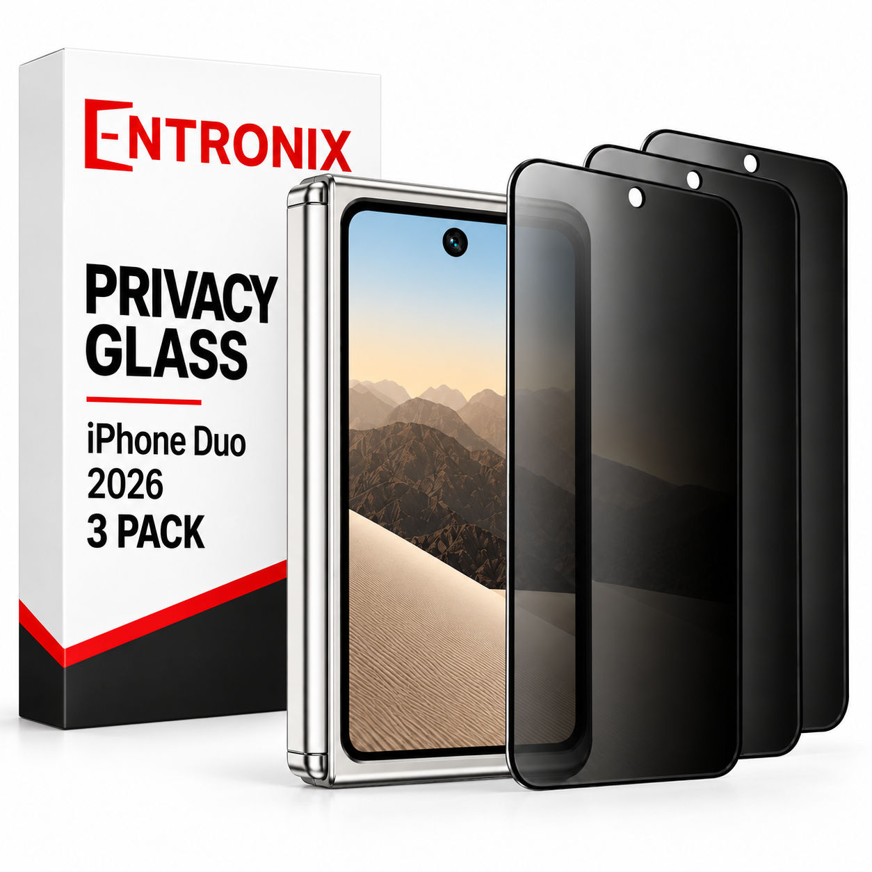 3PK Privacy Glass - iP Duo Front
