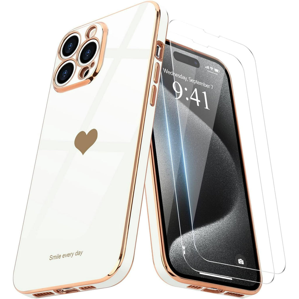 BU i14 Pro Max Heart - White 2TGClear