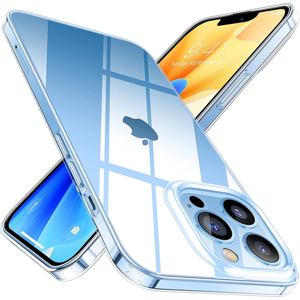 Entronix Case Compatible with iPhone 13 Pro Max - [Hard Back] Slim Clear