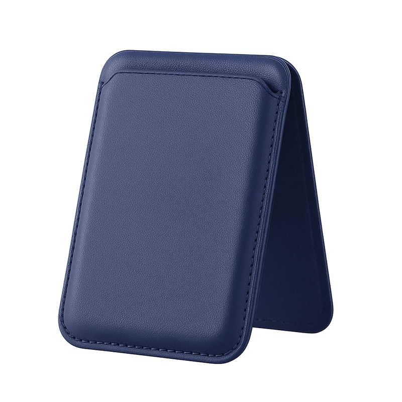 MS Leather Wallet - Navy