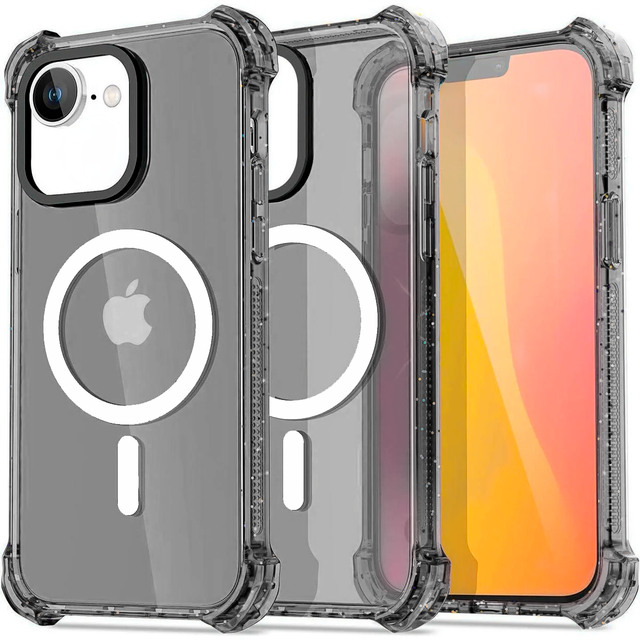Entronix [Magnetic] Case Compatible with iPhone 16E - Clear Bounce Frame