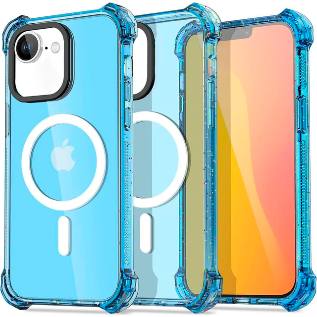 Entronix [Magnetic] Case Compatible with iPhone 16E - Clear Bounce Frame