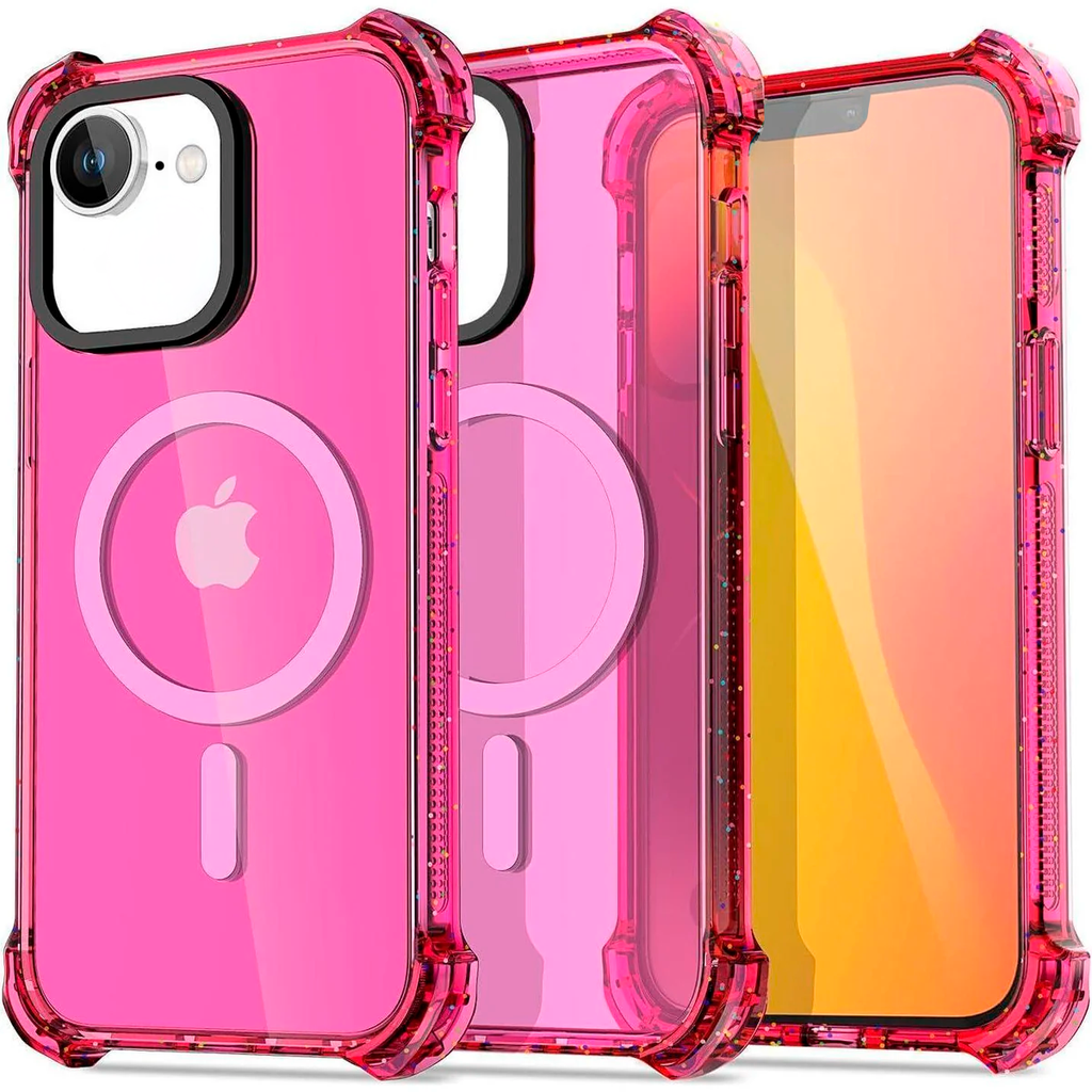 Entronix [Magnetic] Case Compatible with iPhone 16E - Clear Bounce Frame