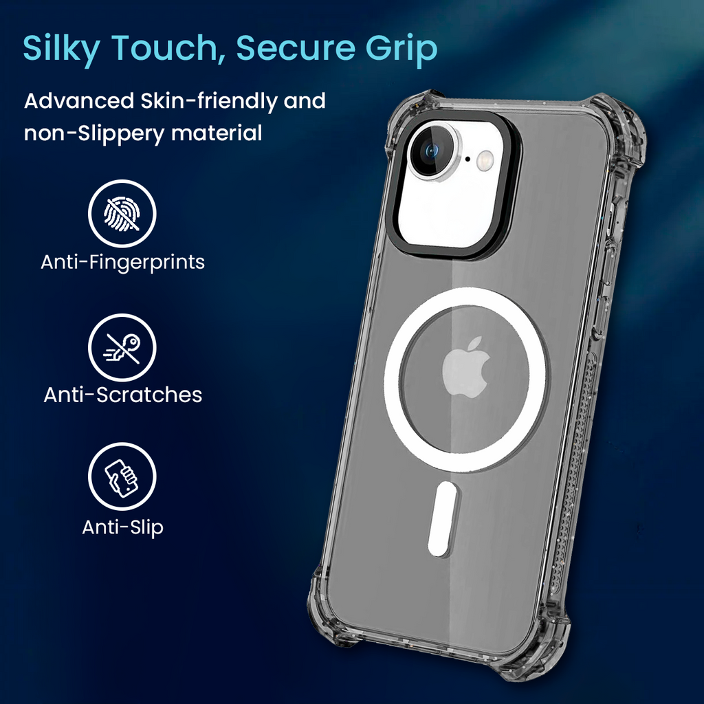Entronix [Magnetic] Case Compatible with iPhone 16E - Clear Bounce Frame