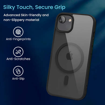 Entronix [Magnetic] Case Compatible with iPhone 17e - [Clear Back] Soft Matte Frame ENTRONIX