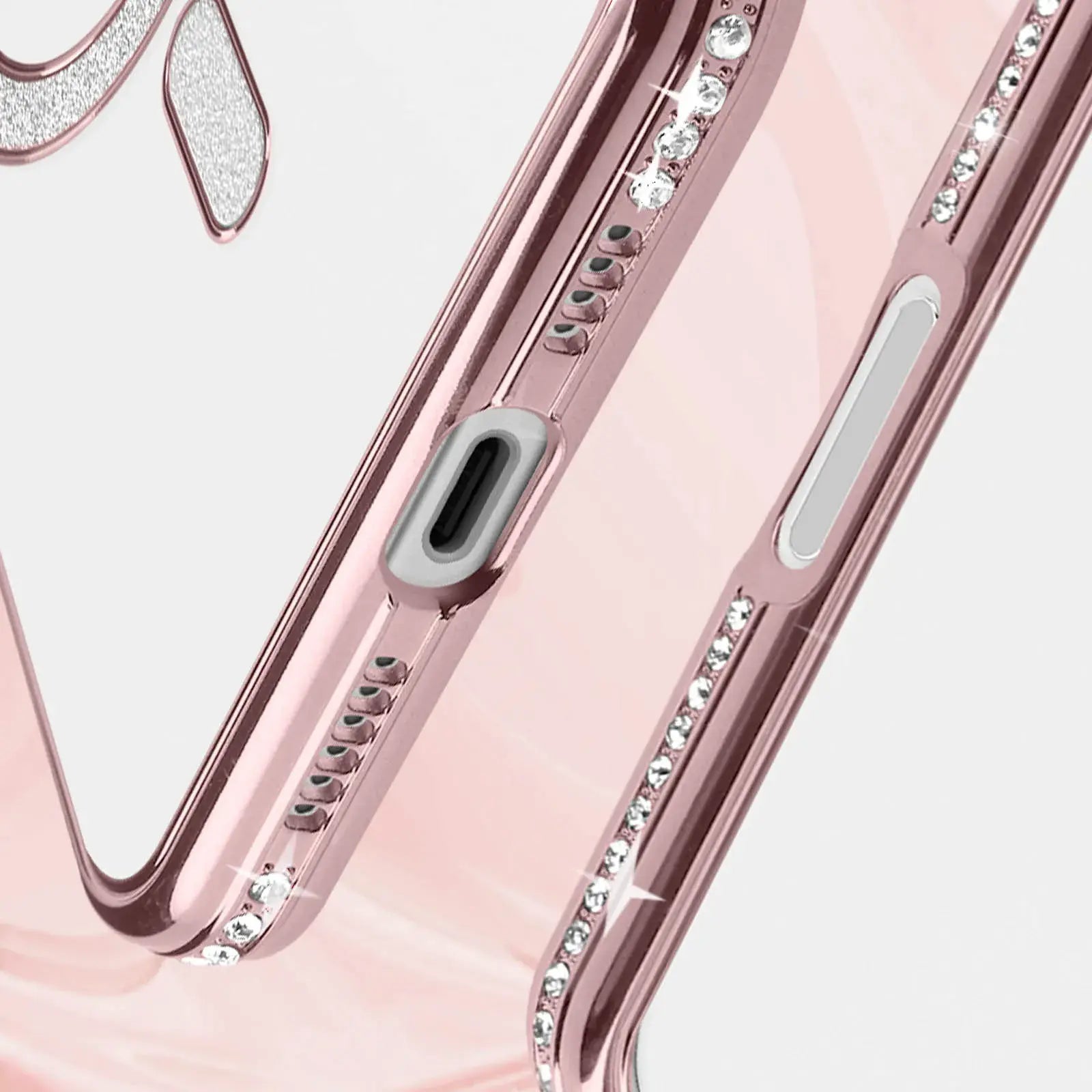 Entronix [Magnetic] Case Compatible with iPhone 16 Plus - [Clear Back] Luxury Diamonds - Entronix