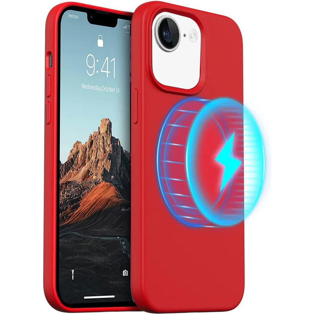 Entronix [Magnetic] Case Compatible with iPhone 16E - Soft-Touch Liquid Silicone