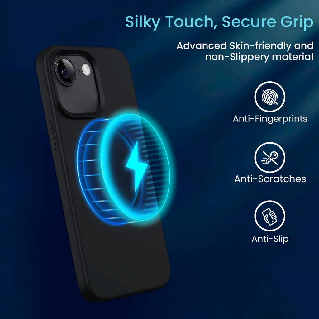 Entronix [Magnetic] Case Compatible with iPhone 16E - Soft-Touch Liquid Silicone