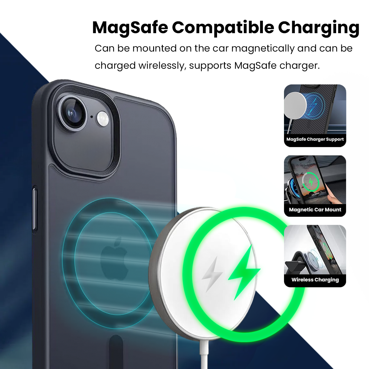 Entronix [Magnetic] Case Compatible with iPhone 17e - Translucent Frosted Matte ENTRONIX