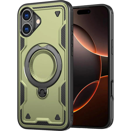 Entronix Apple iPhone 16 Plus [Magnetic-Compatible] Case - Armor Ring, - Entro Retail