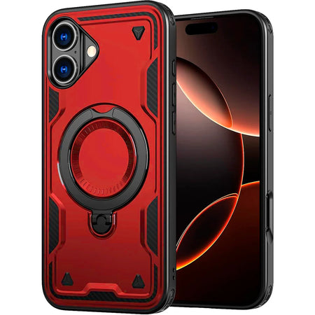 Entronix Apple iPhone 16 Plus [Magnetic-Compatible] Case - Armor Ring, - Entro Retail