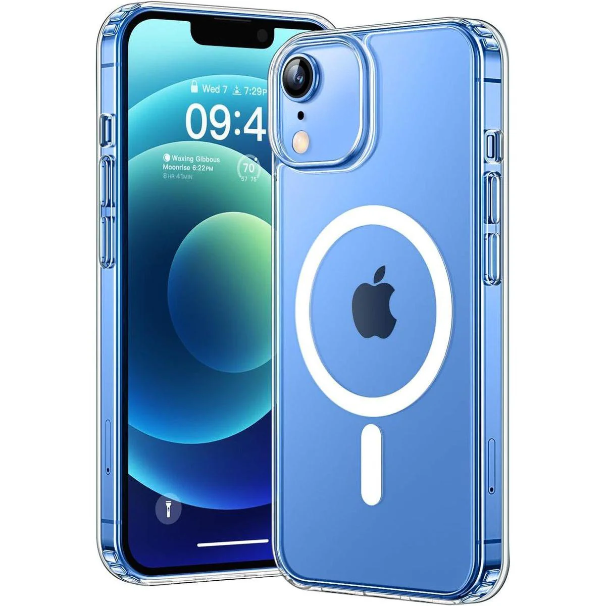 Entronix [Magnetic] Case Compatible with iPhone XR - [Hard Back] Slim Clear - Entronix