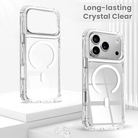 Entronix [Magnetic] Case Compatible with iPhone 17 Pro Max - [Clear] Triple-Layer Heavy Duty Protection - Entronix