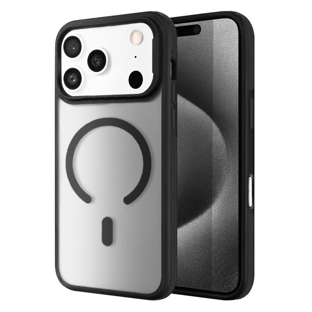Entronix [Magnetic] Case Compatible with iPhone 17 Pro Max - Translucent Matte Back w/ Rugged Edges - Entronix