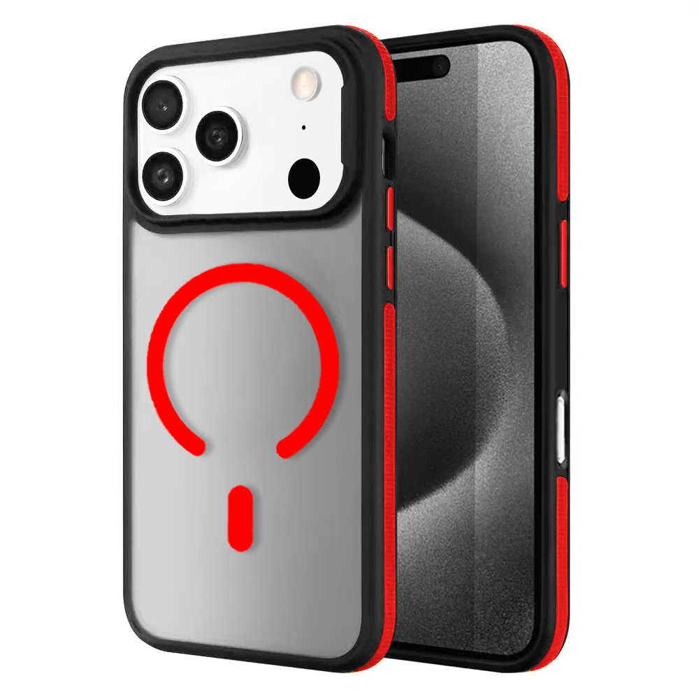 Entronix [Magnetic] Case Compatible with iPhone 17 Pro Max - Translucent Matte Back w/ Rugged Edges - Entronix
