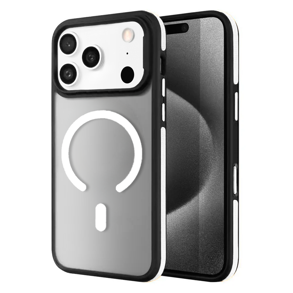 Entronix [Magnetic] Case Compatible with iPhone 17 Pro Max - Translucent Matte Back w/ Rugged Edges - Entronix