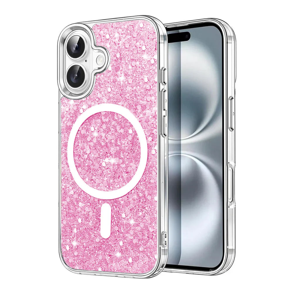 Entronix Apple iPhone 16 Plus [Magnetic-Compatible] Case - Glitter Sparkle, - Entro Retail