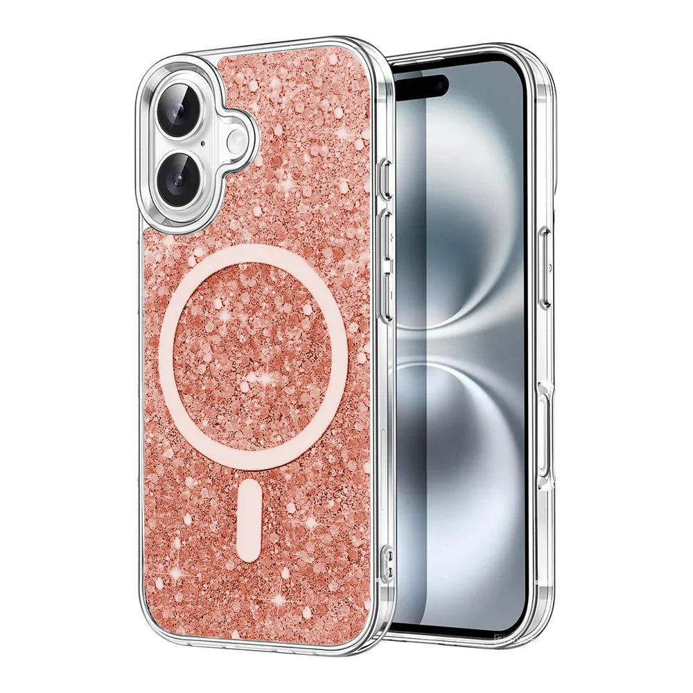 Entronix Apple iPhone 16 Plus [Magnetic-Compatible] Case - Glitter Sparkle, - Entro Retail