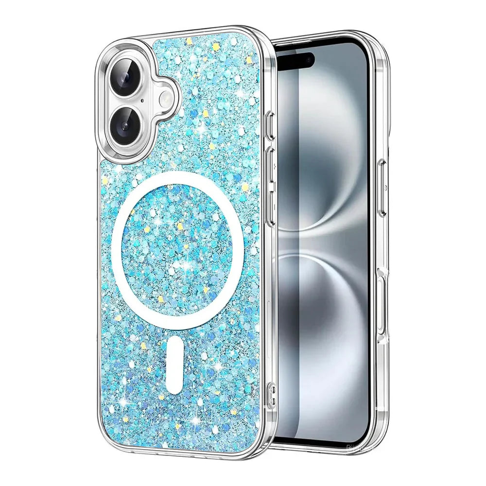 Entronix Apple iPhone 16 Plus [Magnetic-Compatible] Case - Glitter Sparkle, - Entro Retail