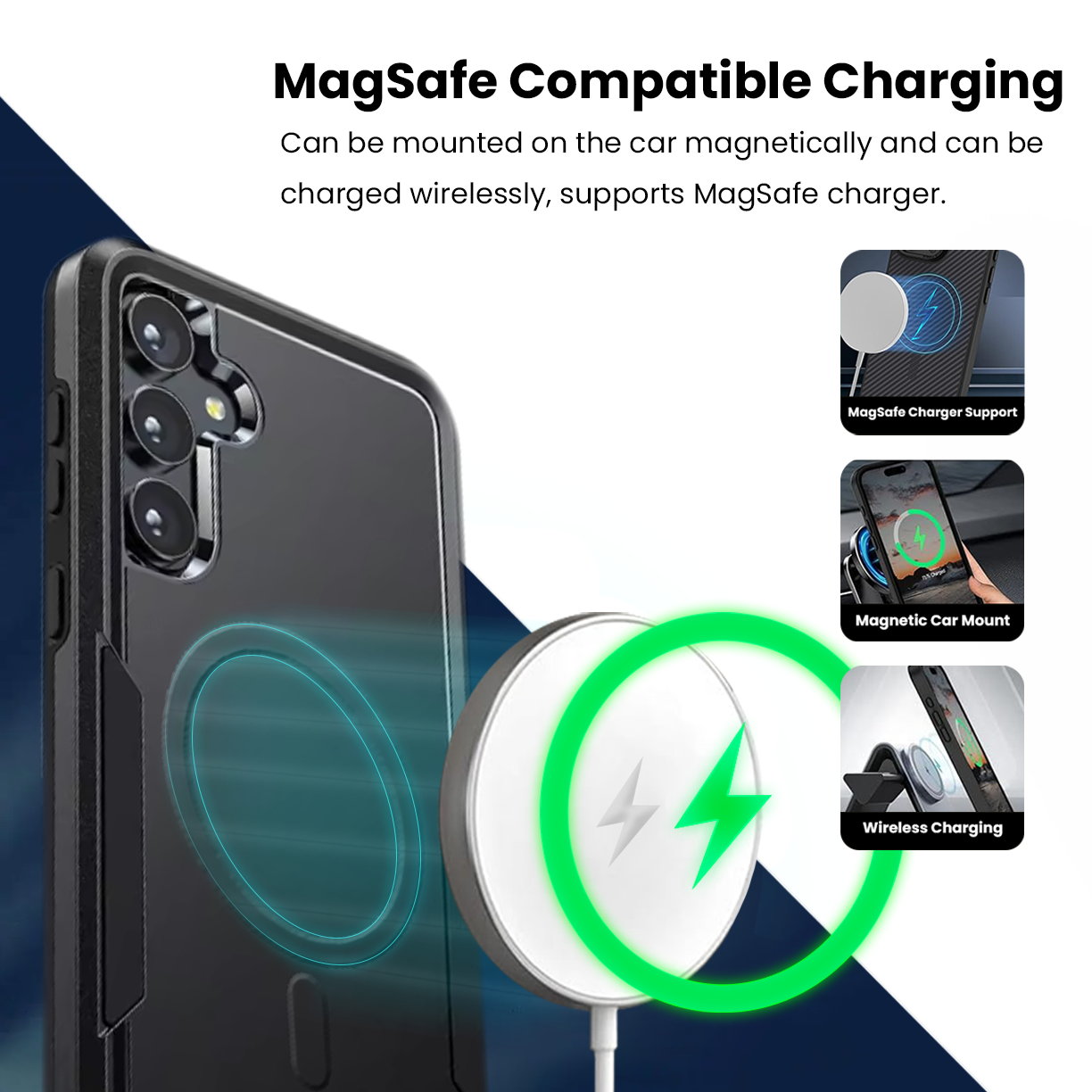 Entronix [Magnetic] Case Compatible with Galaxy S26 Plus - Soft-Touch Dual-Layer Sleek Cover