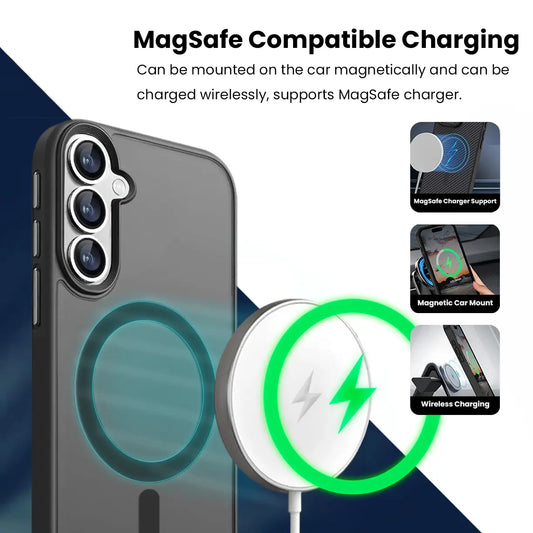 Entronix [Magnetic] Case Compatible with Galaxy S26 Plus - Translucent Frosted Matte - Entronix