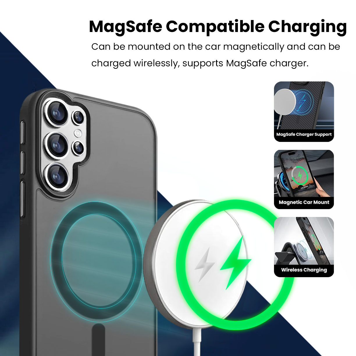 Entronix [Magnetic] Case Compatible with Galaxy S26 Ultra - Translucent Frosted Matte - Entronix