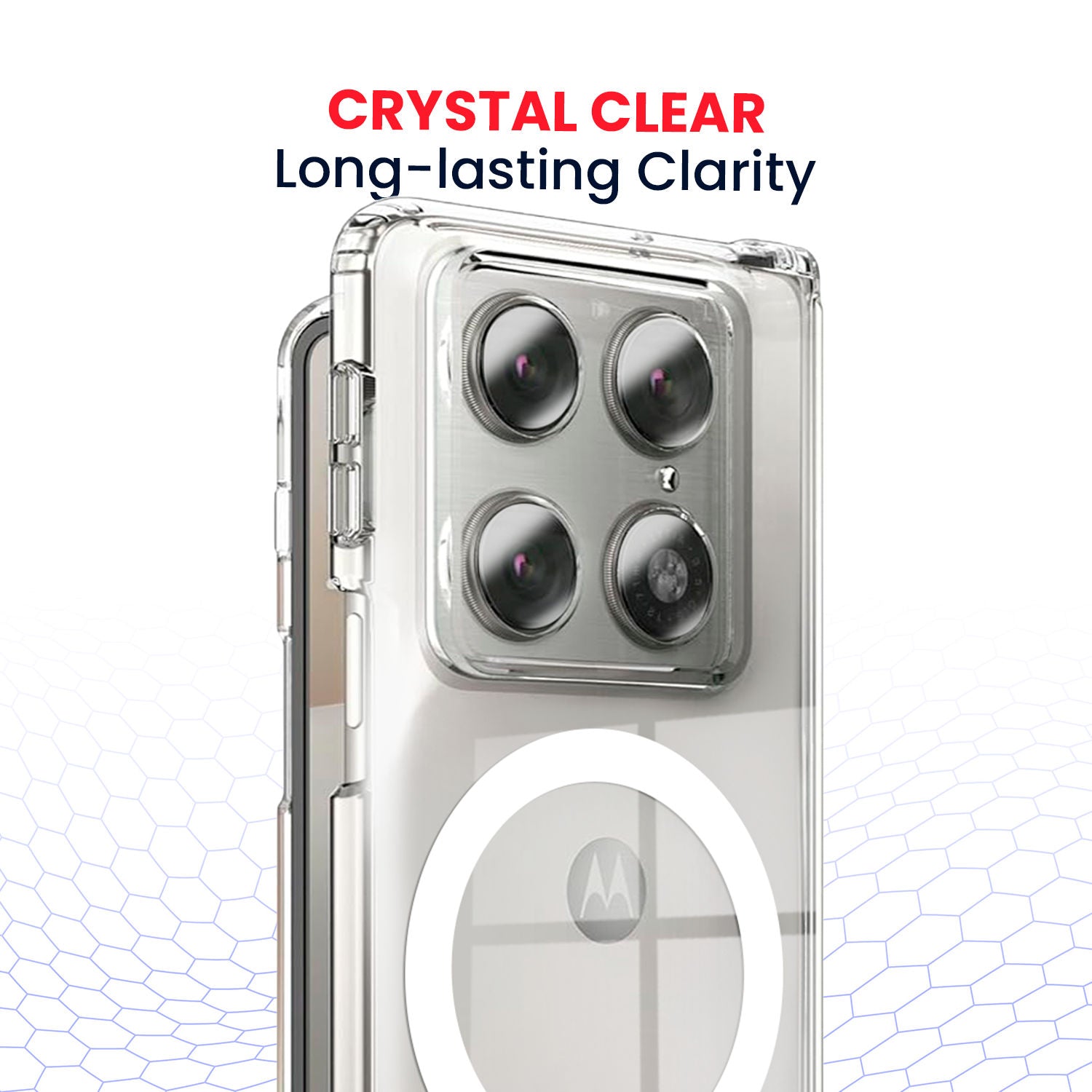 Entronix [Magnetic] Case Compatible with Moto Razr Fold 2026 - [Hard Back] Clear Cover