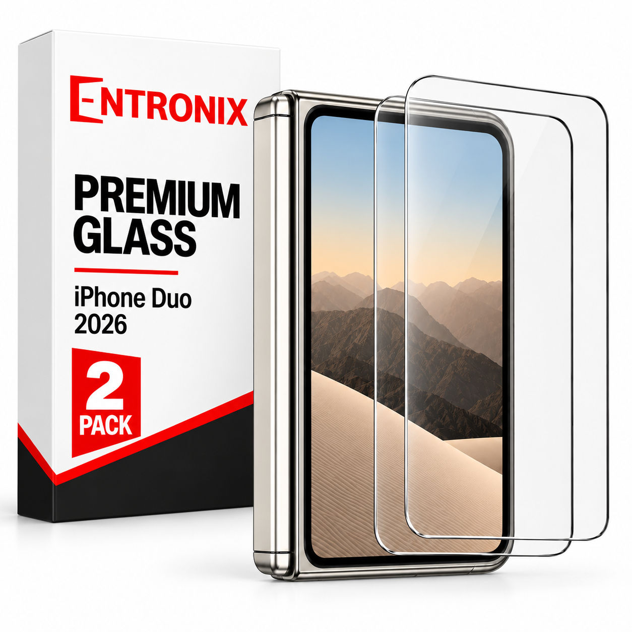 2PK Premium Glass - iP Duo Front