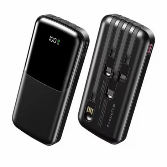 Entronix [3-in-1] Power Bank - 10000 mAh Built-in Cables USB-C/iPhone/Android ENTRONIX