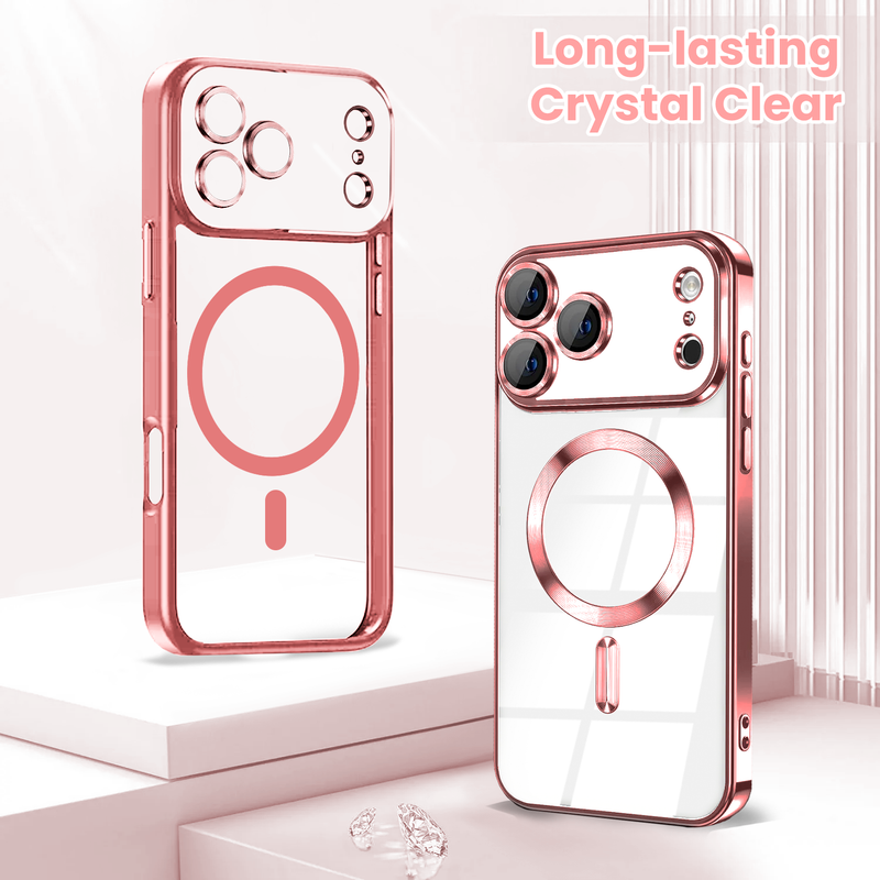 Entronix Bundle Compatible with iPhone 17 Pro Max - [Magnetic] Luxury Glossy Case & 2 Clear Screen Protectors