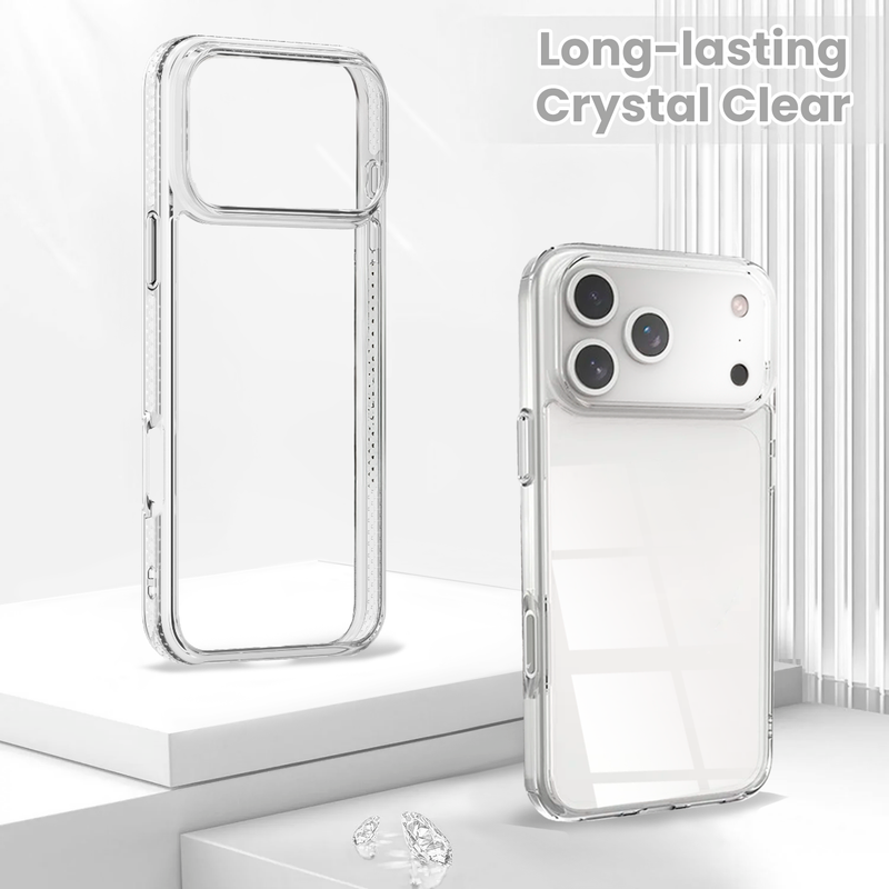 Entronix Case Compatible with iPhone 17 Pro Max - [Hard Back] Clear Cover