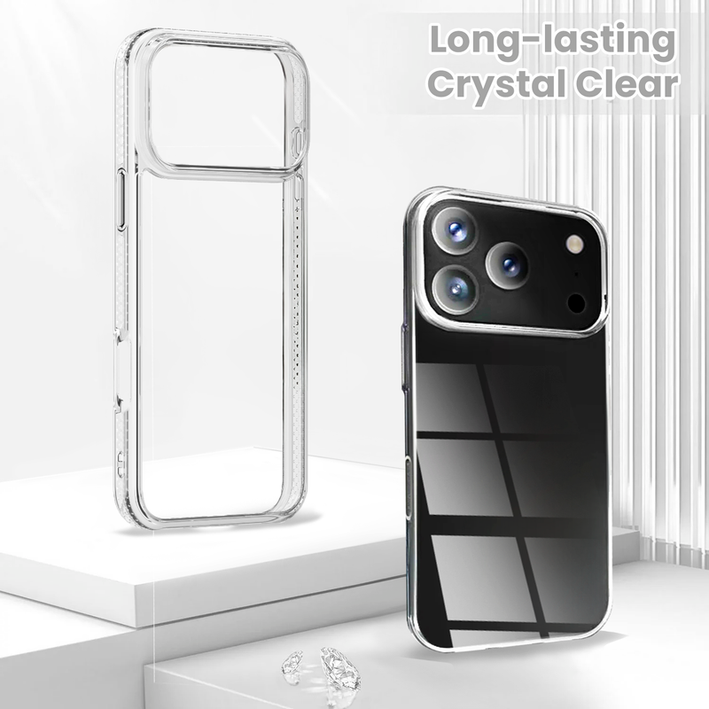 Entronix Case Compatible with iPhone 17 Pro - [Hard Back] Slim Clear