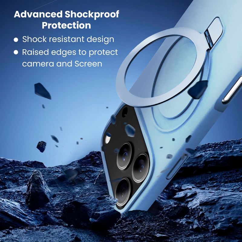 Entronix [Magnetic] Case Compatible with iPhone 17 Pro Max - Soft-Touch Liquid Silicone Gripstand